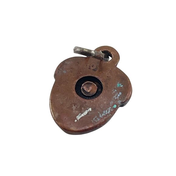 Antique Sears Oakbrook Acorn  Fob Copper Zipper Pull Patina Finish For Collector - Picture 4 of 5